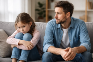 Narzisstischer Vater, traurige Tochter